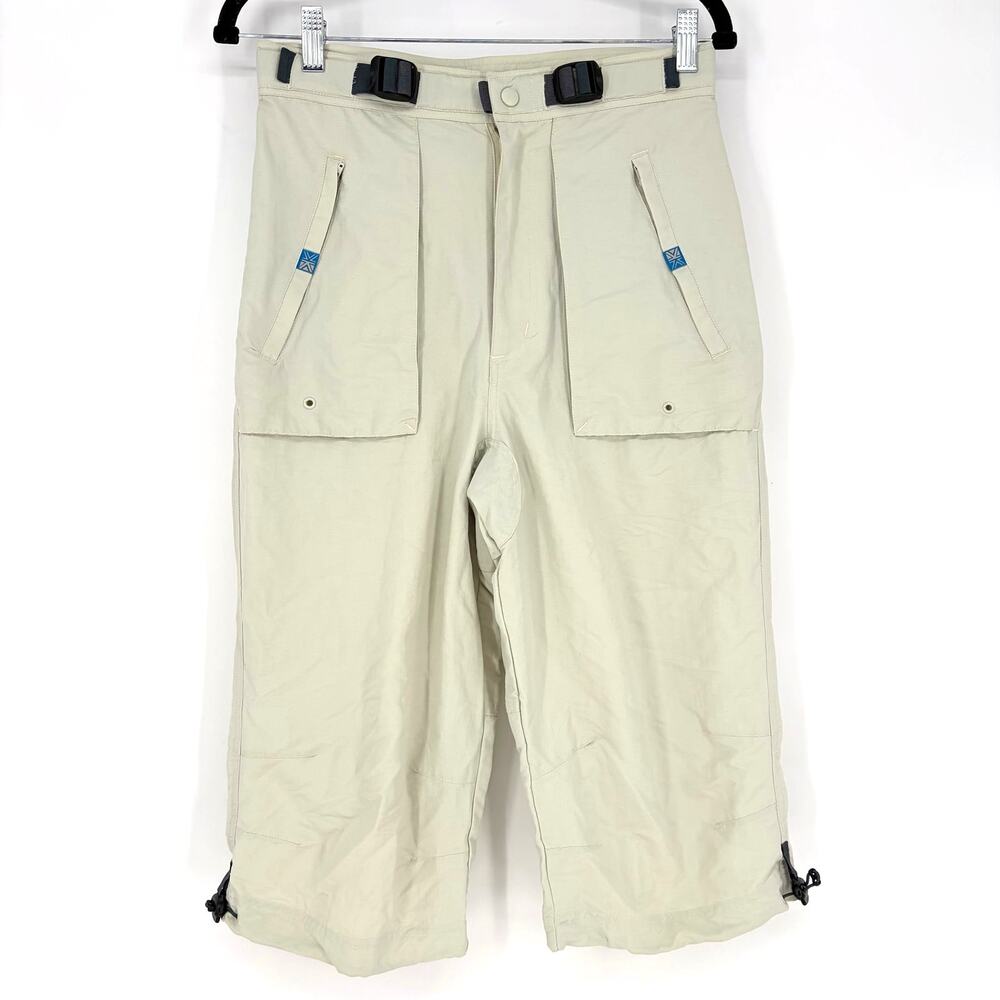 Karrimor Crop Hiking Pants Capri Women's Small Mint Green Adjustable Outdoor